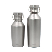 Titanium Sports Bottle with Lid for Camping Cycling